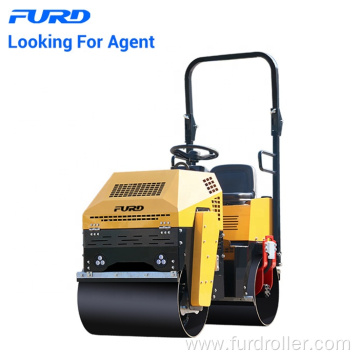 FURD Good Price 1 Ton Vibratory New Road Roller